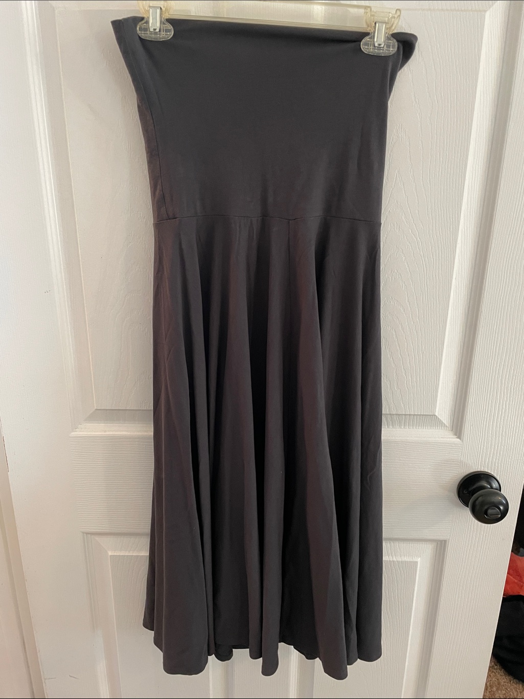J. Crew Strapless Maxi Dress With Flared Skirt